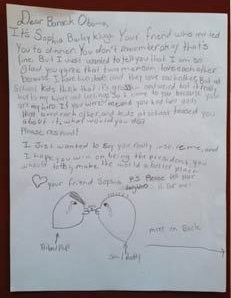 12345 - Barack Obama responde carta de menina que sofria bullying por ser filha de casal gay