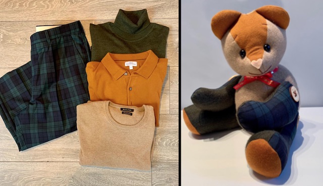 Memory Bear 4 Mary Mac Facebook - Jovem cria "ursos memoráveis" para pessoas de luto com as roupas de seus entes queridos