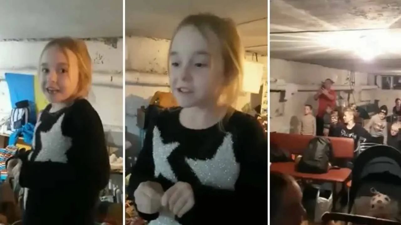 Sem titulo 14 - Emocionante : Menina de 7 anos cantando "Let It Go" dentro de abrigo antibombas na Ucrânia