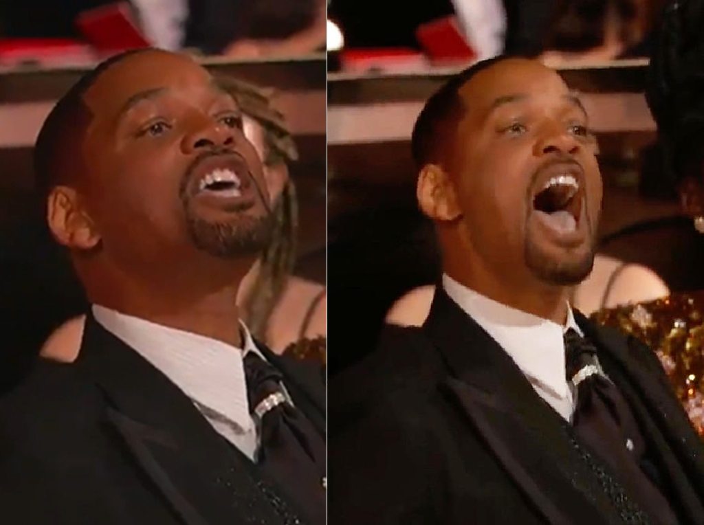pais24hs.com - Por amor Will Smith dá tapa no rosto de Chris Rock durante a cerimônia do Oscar 2022
