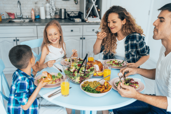 Melhores almoços com crianças